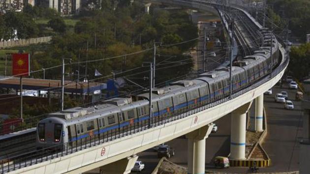 The services of Delhi Metro’s Blue Line were hit on Saturday due to track maintenance work. (HT file photo) The services of Delhi Metro’s Blue Line were hit on Saturday due to track maintenance work. (HT file photo)