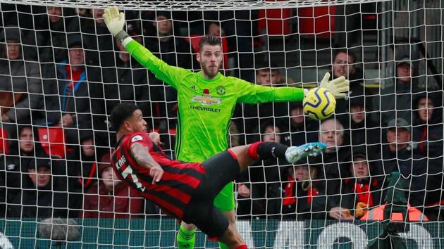 Bournemouth's Joshua King scores their first goal.(Action Images via Reuters)