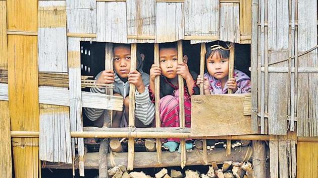 Bru refugees had warned that a humanitarian crisis was lomingi n Tripura. (FILE PHOTO) Bru refugees had warned that a humanitarian crisis was lomingi n Tripura. (FILE PHOTO)