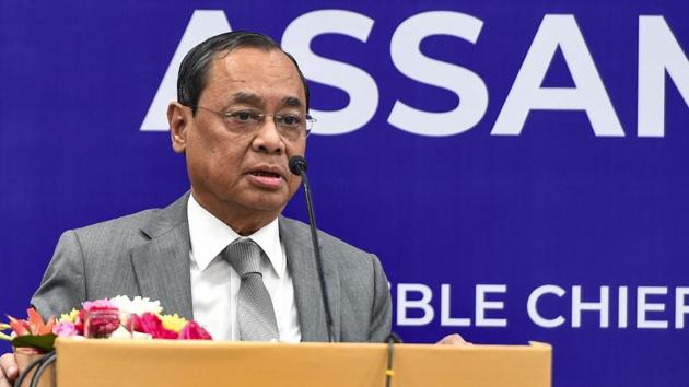 Chief Justice of India (CJI) Ranjan Gogoi address during the releases of a book titled Post Colonial Assam. (PTI photo) Chief Justice of India (CJI) Ranjan Gogoi address during the releases of a book titled Post Colonial Assam. (PTI photo)