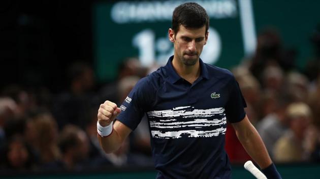 Serbia's Novak Djokovic reacts during the final.(AP) Serbia's Novak Djokovic reacts during the final.(AP)