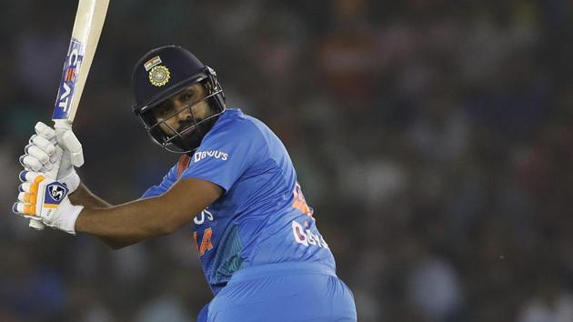 India's Rohit Sharma plays a shot during the second T20 international. (AP) India's Rohit Sharma plays a shot during the second T20 international. (AP)
