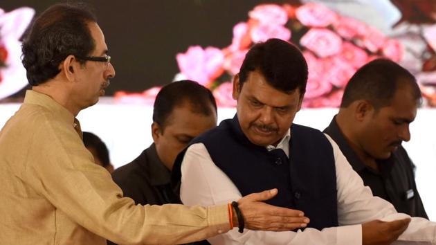 The BJP and Shiv Sena have been at an impasse over the power-sharing formula in Maharashtra since the results of assembly elections were announced on October 24.(HT Photo)