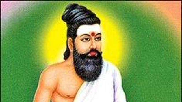 Dravida Munnetra Kazhagam (DMK) chief MK Stalin said the BJP’s move was a ‘Tamil betrayal’ after it tweeted an image of Thiruvalluvar in a saffron dhoti with sacred ash on his forehead and biceps and wearing rudraksha beads on his neck. (Twitter/BJP4TamilNadu) Dravida Munnetra Kazhagam (DMK) chief MK Stalin said the BJP’s move was a ‘Tamil betrayal’ after it tweeted an image of Thiruvalluvar in a saffron dhoti with sacred ash on his forehead and biceps and wearing rudraksha beads on his neck. (Twitter/BJP4TamilNadu)