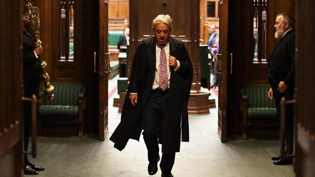 MP John Bercow departs the House of Commons Chamber for the final time as Speaker. (Reuters photo) MP John Bercow departs the House of Commons Chamber for the final time as Speaker. (Reuters photo)