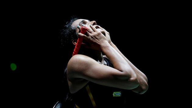 PV Sindhu during the 2019 Badminton World Championships.(REUTERS) PV Sindhu during the 2019 Badminton World Championships.(REUTERS)