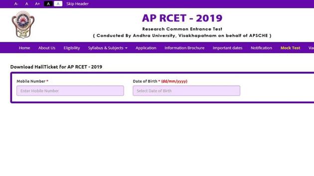 Andhra Pradesh APSCHE releases APRCET admit card 2019 at schpe.ap.gov ...