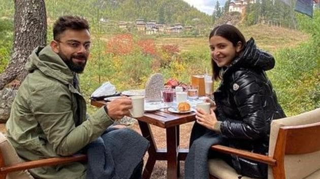 Virat Kohli with his wife and Bollywood actress Anushka Sharma. (Virat Kohli/Twitter) Virat Kohli with his wife and Bollywood actress Anushka Sharma. (Virat Kohli/Twitter)