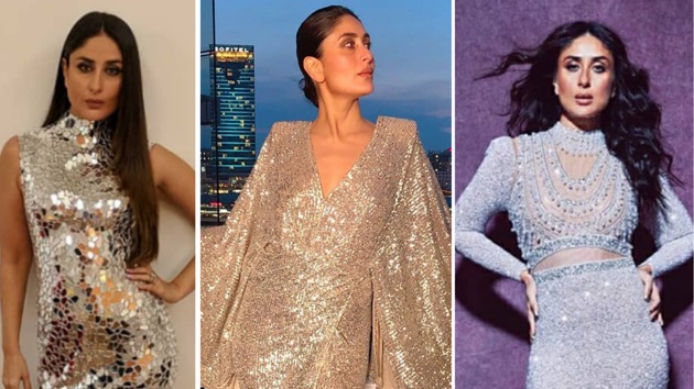 Metallics are ruling runways around the world, but have been a part of Kareena’s style portfolio for a while. Take a cue from Kareena’s best metallic, shimmer and shine looks and get inspired.(Instagram)