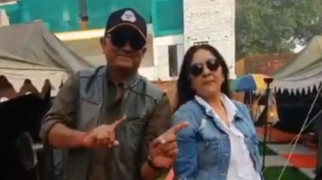 Neena Gupta and Gajraj Rao take Ayushmann Khurrana’s Don’t Be Shy challenge.