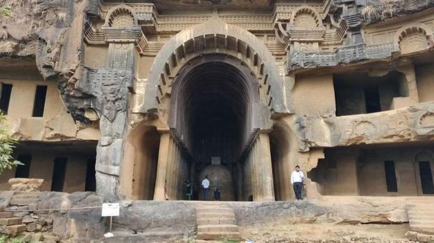 The Bhaja Caves are a group of 22 rock-cut caves located in Pune. (Deepinder Singh Kapany)