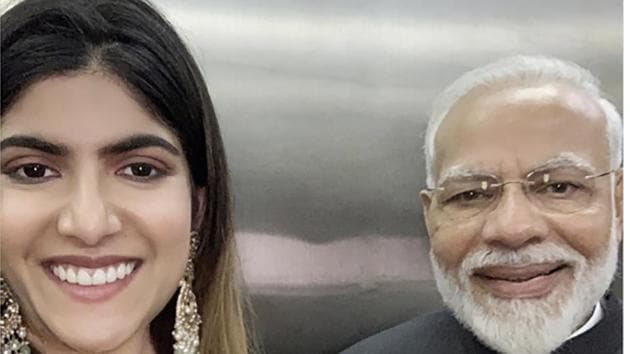 PM Narendra Modi with musician and philanthropist Ananya Birla(PHOTO: ANANYA BIRLA/INSTAGRAM)