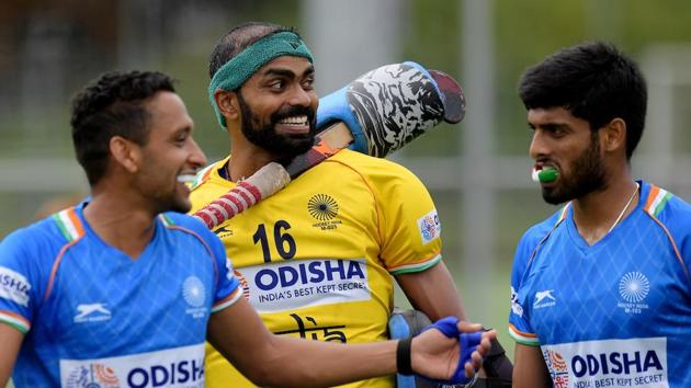 File image of PR Sreejesh in action.(Hockey India) File image of PR Sreejesh in action.(Hockey India)