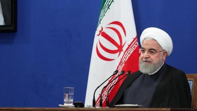 Iranian President Hassan Rouhani’s announcement was carried live on Iranian state television.(VIA REUTERS)