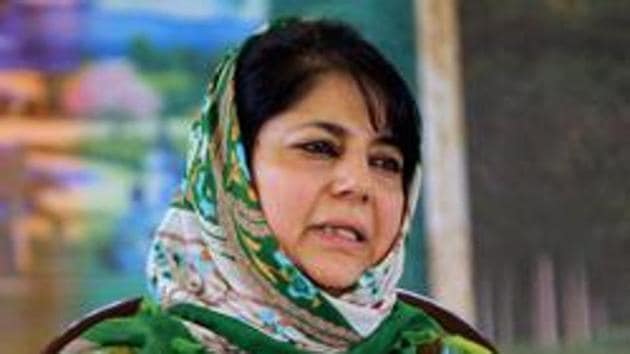 Mehbooba Mufti was put under preventive detention ahead of the Centre’s move to strip the special status under Article 370. (PTI Photo) Mehbooba Mufti was put under preventive detention ahead of the Centre’s move to strip the special status under Article 370. (PTI Photo)
