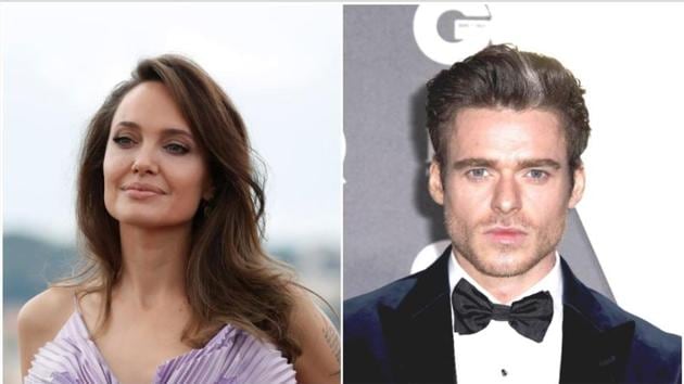 Angelina Jolie and Richard Madden star together in The Eternals.