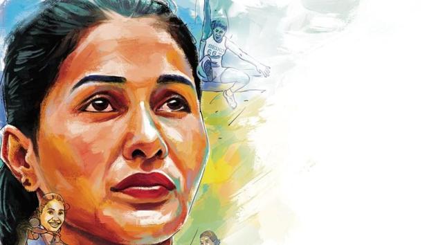 Anju Bobby George made history at the 2003 World Athletics Championships in Paris when she won the long jump bronze medal with a leap of 6.70m, making her the first and only Indian athlete to win a medal at that level. (ILLUSTRATION: Rushikesh Tulshiram Gophane) Anju Bobby George made history at the 2003 World Athletics Championships in Paris when she won the long jump bronze medal with a leap of 6.70m, making her the first and only Indian athlete to win a medal at that level. (ILLUSTRATION: Rushikesh Tulshiram Gophane)