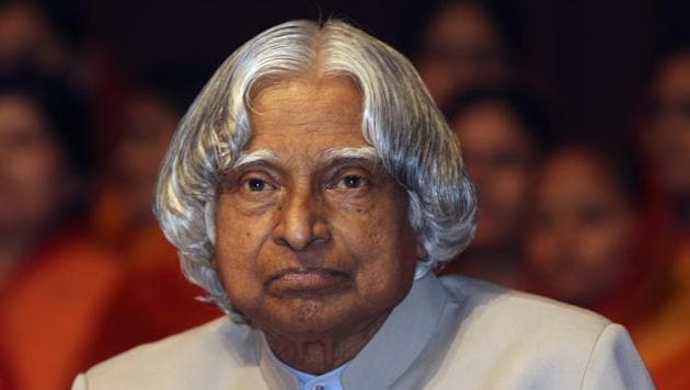 Former President APJ Abdul Kalam who served the country for five years from 2002.(HT Photo)