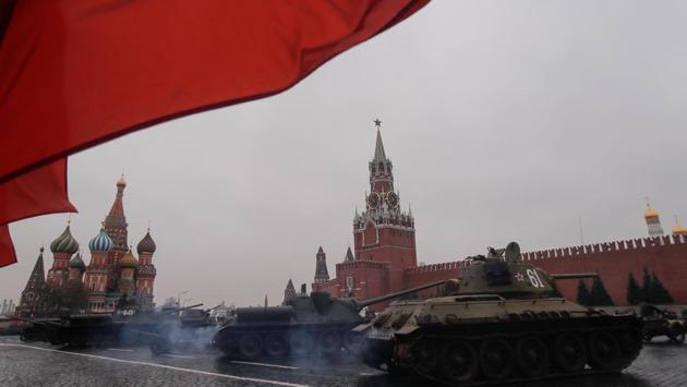 The Battle of Moscow marked the first time since the start of the Nazi invasion of the Soviet Union when the Red Army managed to stop the advancing Nazi forces and drive them back. It was the first major Nazi defeat since the start of World War II. (Maxim Shemetov / REUTERS)