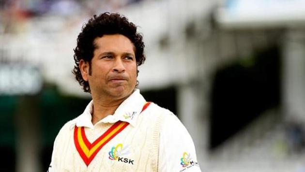 Sachin Tendulkar looks on prior to the MCC and Rest of the World.(Getty Images)