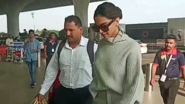 Deepika Padukone spotted at the airport recently.