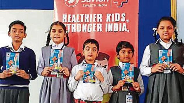 Pupils learn importance of good hand hygiene. (HT) Pupils learn importance of good hand hygiene. (HT)