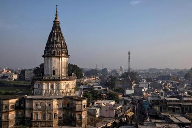 A general view of Ayodhya city, India, October 22, 2019. (REUTERS) A general view of Ayodhya city, India, October 22, 2019. (REUTERS)