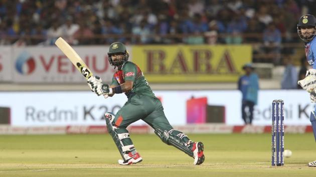 Bangladesh's Liton Das plays a shot. (AP)