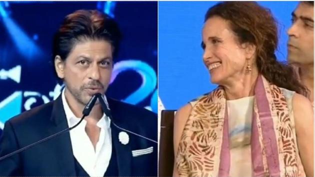 Shah Rukh Khan talked about Andie MacDowell in his speech at KIFF.