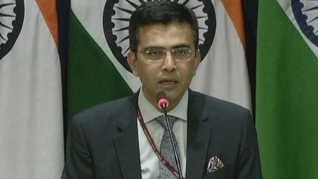External affairs ministry spokesperson Raveesh Kumar staed that the map accurately depicts the sovereign territory of India and it has in no manner revised our boundary with Nepal.” (ANI photo) External affairs ministry spokesperson Raveesh Kumar staed that the map accurately depicts the sovereign territory of India and it has in no manner revised our boundary with Nepal.” (ANI photo)