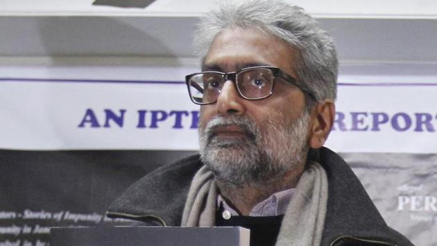 A special court in the city asked the Pune police to not take coercive action against Gautam Navlakha, civil rights activist and journalist, accused in the Elgar Parishad case, after hearing arguments for and against his anticipatory bail application on Thursday. (HT FILE) A special court in the city asked the Pune police to not take coercive action against Gautam Navlakha, civil rights activist and journalist, accused in the Elgar Parishad case, after hearing arguments for and against his anticipatory bail application on Thursday. (HT FILE)