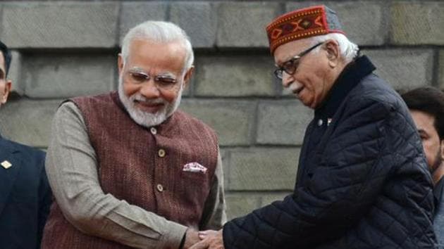 The Prime Minister saidd Advani had toiled for decades to give shape and strength to the BJP. (HT FILE Photo) The Prime Minister saidd Advani had toiled for decades to give shape and strength to the BJP. (HT FILE Photo)