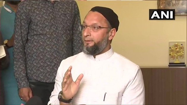 All India Majlis-e-Ittehadul Muslimeen chief and Lok Sabha MP Asaduddin Owaisi says he is not satisfied with the Supreme Court verdict on Ram Janambhoomi-Babri Masjid title dispute.(ANI)