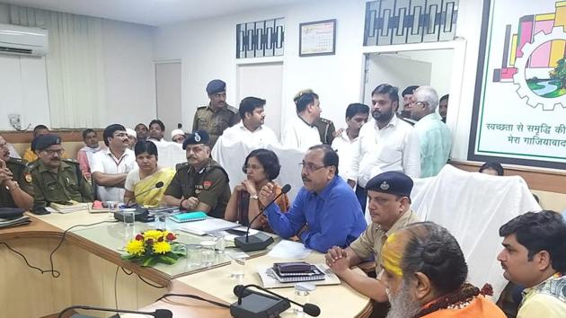 Ghaziabad district officials have also drawn up plans to identify others who could pose a threat before, during or after the Ayodhya verdict is announced on Saturday. (HT Photo) Ghaziabad district officials have also drawn up plans to identify others who could pose a threat before, during or after the Ayodhya verdict is announced on Saturday. (HT Photo)