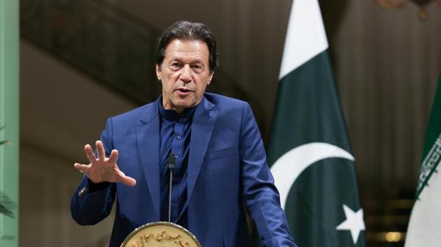 Pakistani Prime Minister Imran Khan speaks during a news conference with Iranian President Hassan Rouhani in Tehran, Iran on October 13, 2019.(Photo: Reuters)