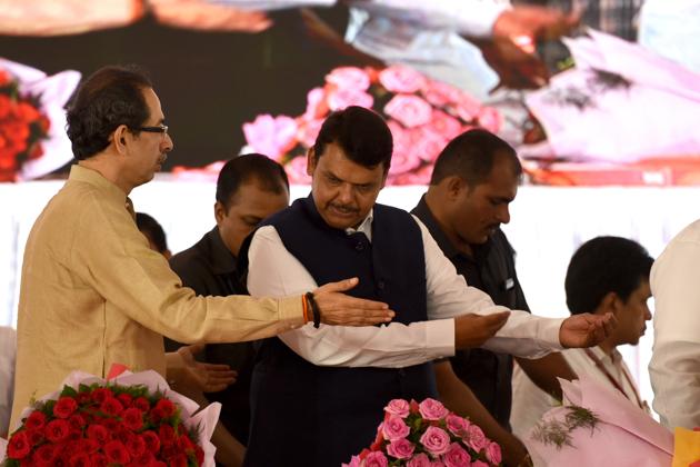 Maharashtra CM Devendra Fadnavis and Shiv Sena Chief Uddhav Thackeray (Hindustan Times) Maharashtra CM Devendra Fadnavis and Shiv Sena Chief Uddhav Thackeray (Hindustan Times)