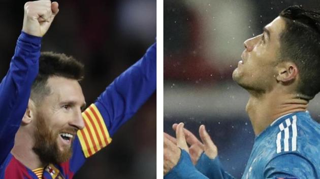 Lionel Messi and Cristiano Ronaldo.(AP/HT Collage)