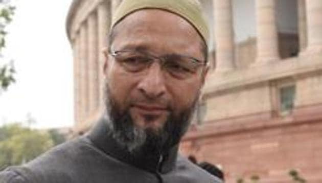 Addressing a public meeting in Hyderabad Friday night on the eve of Milad-un-Nabi, Owaisi found fault with the Supreme Court judgment in Ram Janmabhoomi-Babri Masjid title dispute case.(Arvind Yadav/HT PHOTO) Addressing a public meeting in Hyderabad Friday night on the eve of Milad-un-Nabi, Owaisi found fault with the Supreme Court judgment in Ram Janmabhoomi-Babri Masjid title dispute case.(Arvind Yadav/HT PHOTO)