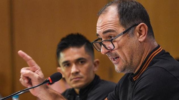 Indian football team Coach Igor Stimac during a press conference.(PTI/File)