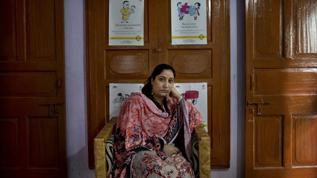 Mantasha Binti Rashid, founder of Kashmir Women’s Collective says since the lockdown, her organisation has seen a marked rise in violence against women as victims do not have a way to reach out for help. She cites examples: a woman attacked and brought to a hospital 90% covered with burns, many beaten by husbands or thrown out of their homes, another who faced abandonment. “Women suffer disproportionately,” she said. (Dar Yasin / AP) Mantasha Binti Rashid, founder of Kashmir Women’s Collective says since the lockdown, her organisation has seen a marked rise in violence against women as victims do not have a way to reach out for help. She cites examples: a woman attacked and brought to a hospital 90% covered with burns, many beaten by husbands or thrown out of their homes, another who faced abandonment. “Women suffer disproportionately,” she said. (Dar Yasin / AP)