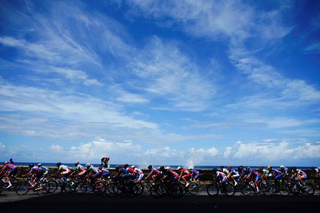 Cyclists compete at the Caribbean Cycling Championship in Havana. Given the poor track record of Haiti’s cyclists, they cannot get sponsorship. However, it appears change is afoot. At the Caribbean Cycling Championship held on November 3 in Havana, Haiti’s national team put in their best performance ever. (Alexandre Meneghini / REUTERS)