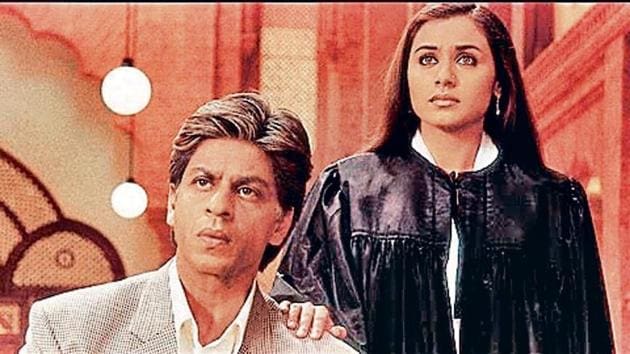 Shah Rukh Khan and Rani Mukerji in a still from Veer Zaara.