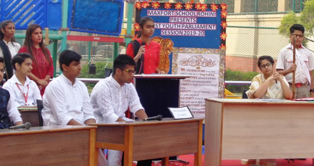Students got an understanding of the functioning of parliament. (HT) Students got an understanding of the functioning of parliament. (HT)