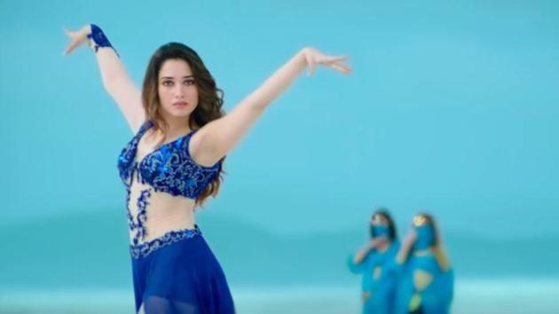 Tamannaah in a still from the Action trailer.