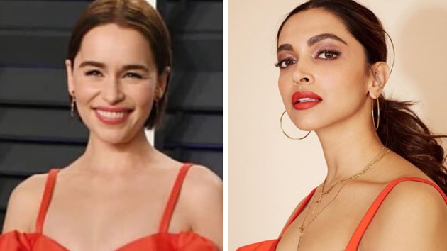 Deepika isn’t the only celebrity to have worn the dress, back in February, Hollywood actor, Emilia Clarke of Game of Thrones and Me Be You fame chose the exact same dress to wear to the 2019 Vanity Fair Oscar Party.(Instagram)
