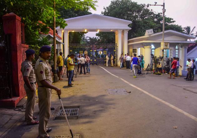 Security deployed outside Raj Bhawan in Mumbai on November 12. The Governor, in his report, said that the NCP on Tuesday morning had conveyed to him that the party needed three more days to gather requisite support. It was following this communication that the governor recommended President’s Rule in the state. (PTI) Security deployed outside Raj Bhawan in Mumbai on November 12. The Governor, in his report, said that the NCP on Tuesday morning had conveyed to him that the party needed three more days to gather requisite support. It was following this communication that the governor recommended President’s Rule in the state. (PTI)