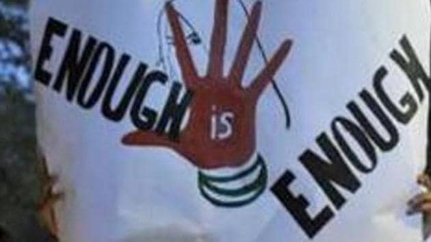 An inmate of a home for destitute women was allegedly abducted by two men and gang raped when she escaped from the institute early on Tuesday in Kolkata(HT Photo) An inmate of a home for destitute women was allegedly abducted by two men and gang raped when she escaped from the institute early on Tuesday in Kolkata(HT Photo)