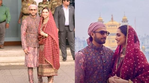 Deepika Padukone, Ranveer Singh visited the Golden Temple in Amritsar on Friday and returned to Mumbai the same day.