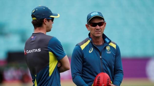 Australia head coach Justin Langer during nets(Action Images via Reuters)