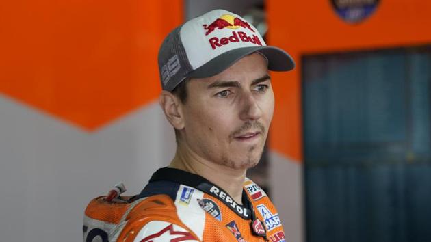 Jorge Lorenzo of the Repsol Honda Team during the Malaysian Grand Prix in Sepang. (AP) Jorge Lorenzo of the Repsol Honda Team during the Malaysian Grand Prix in Sepang. (AP)